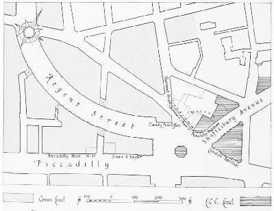 Piccadilly Circus 1886 - Plan showing the ownership of land after the rebuilding of the Regent Street Quadrant.jpg. Click on the picture to enlarge